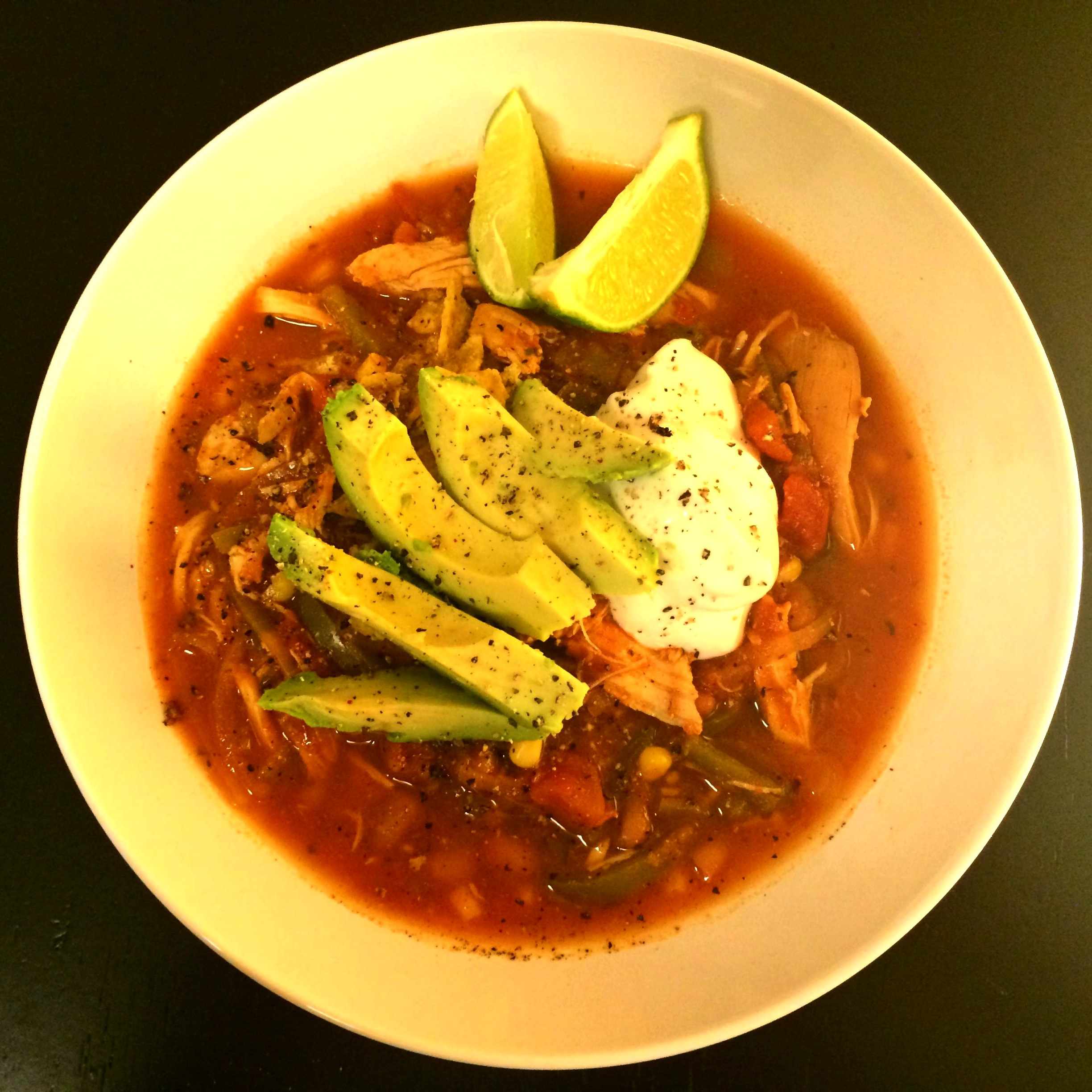 Crock Pot Chicken Tortilla Soup