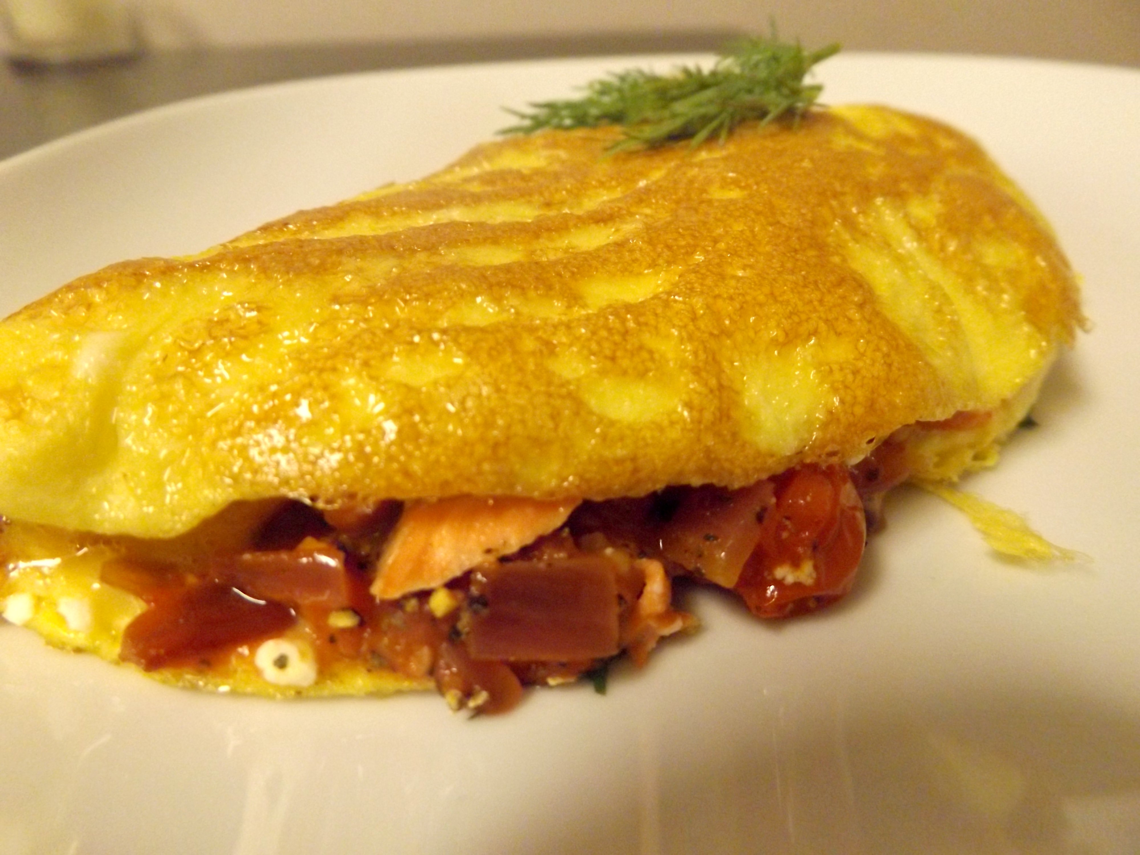 Salmon & Dill Omelets