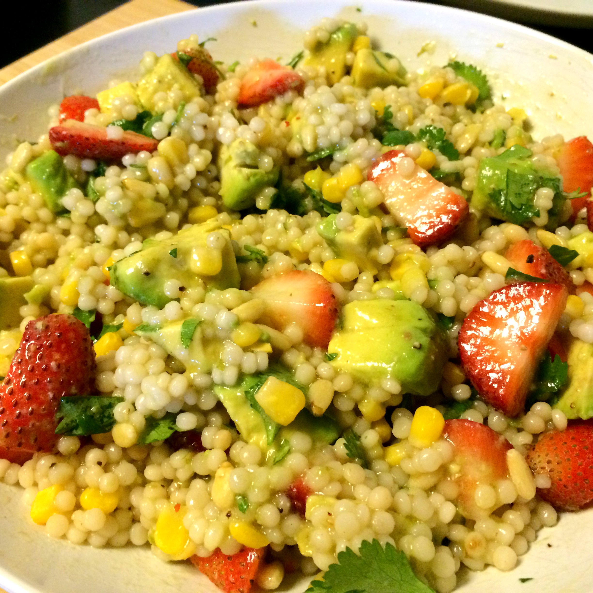 Berry and Avocado Couscous with Lime Vinaigrette