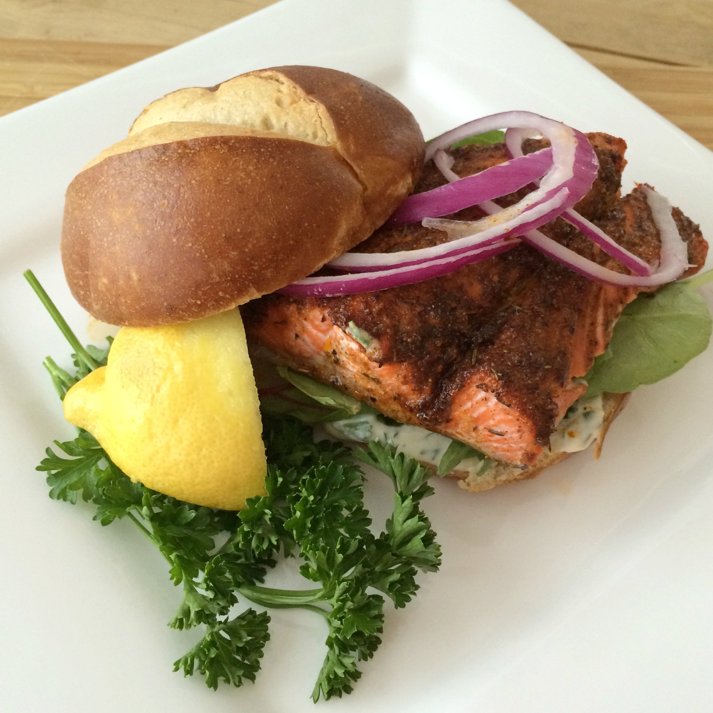 Cajun Salmon Sandwiches