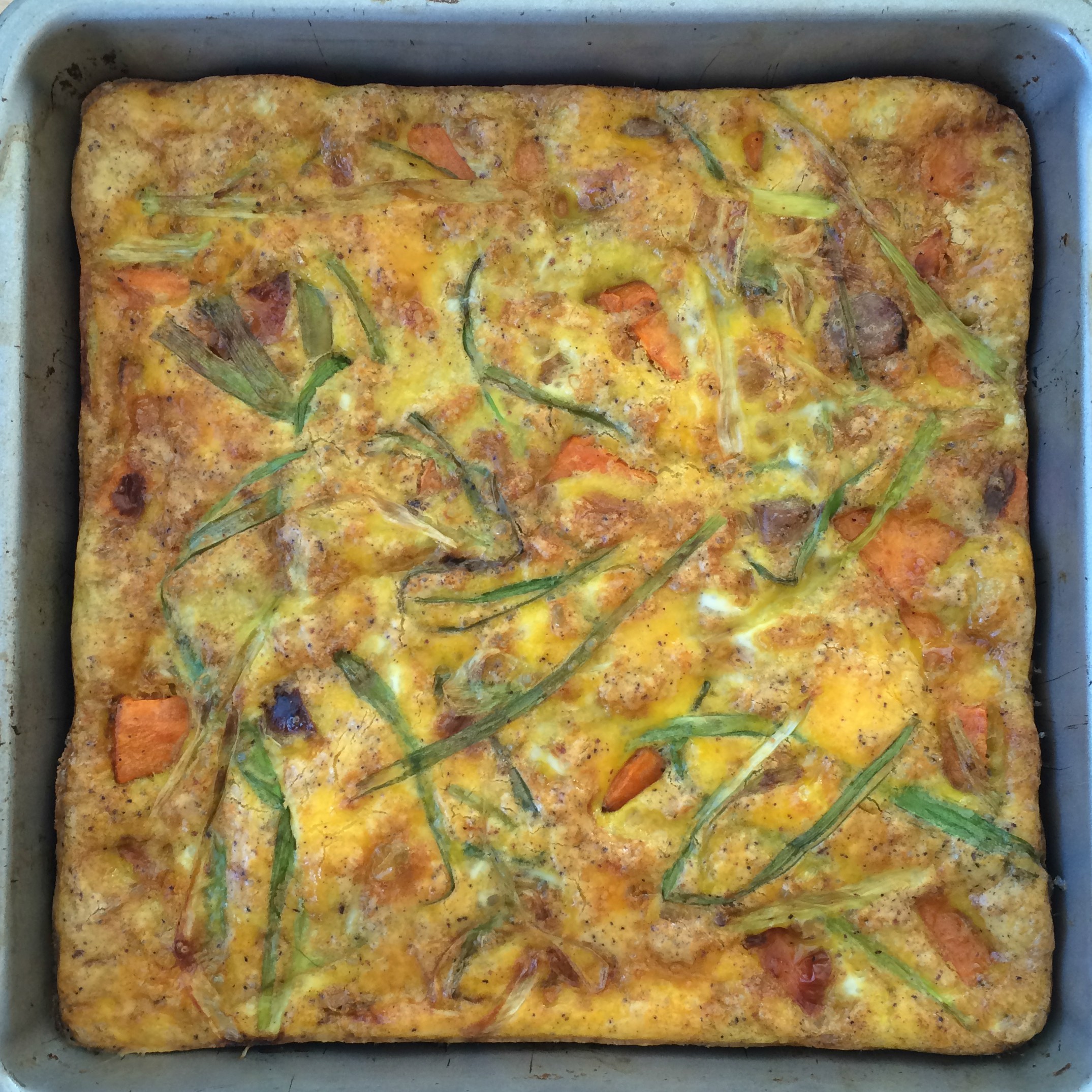 Sweet Potato and Sausage Breakfast Quiche