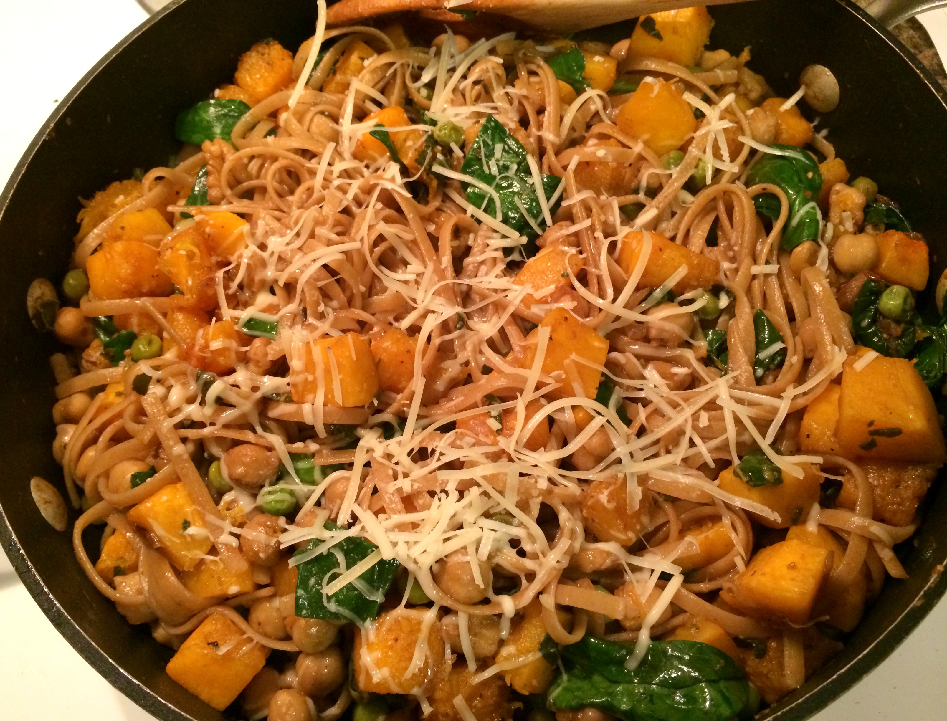 Butternut Squash Pasta with Walnuts and Sage