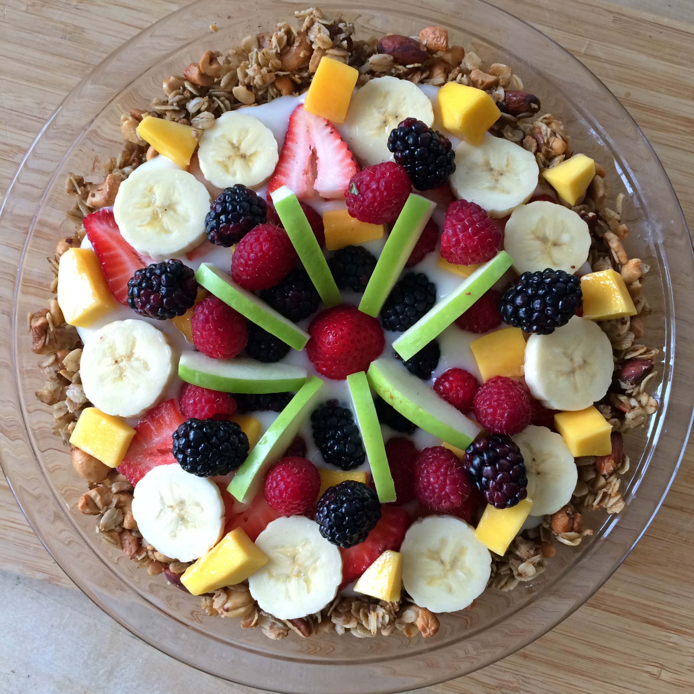 Breakfast Fruit Tart with Granola Crust (gf)