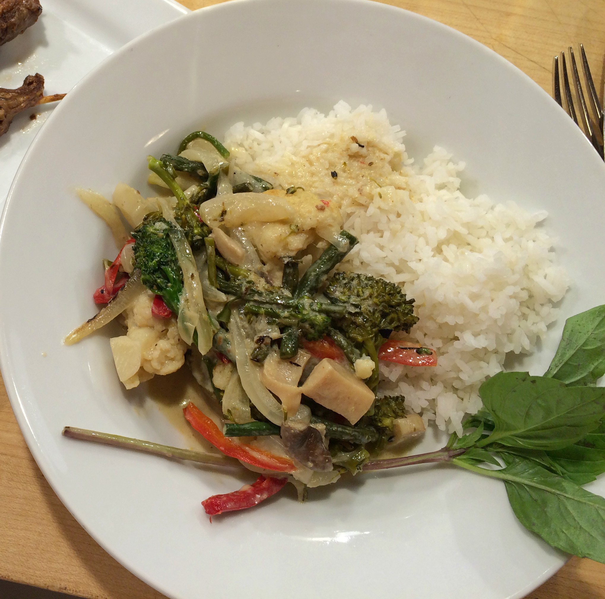 Vegetables with Coconut Curry and Jasmine Rice