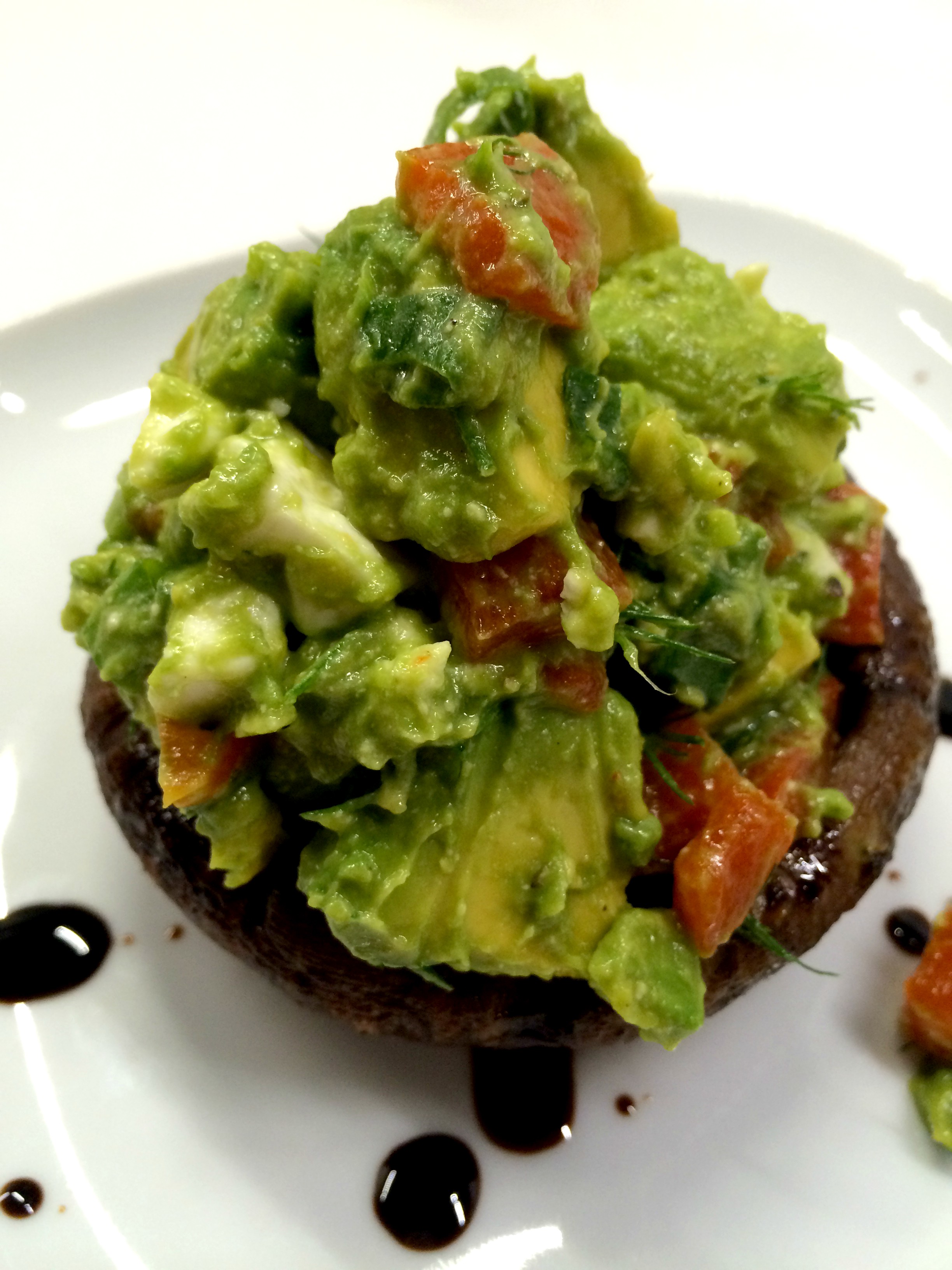 Avocado and Feta Stuffed Portabellos