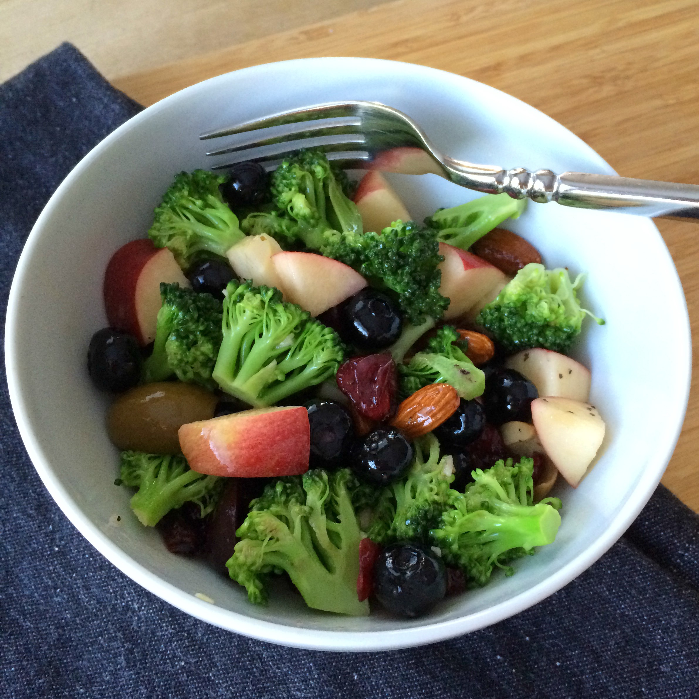 Broccoli, Apple, and Almond Salad