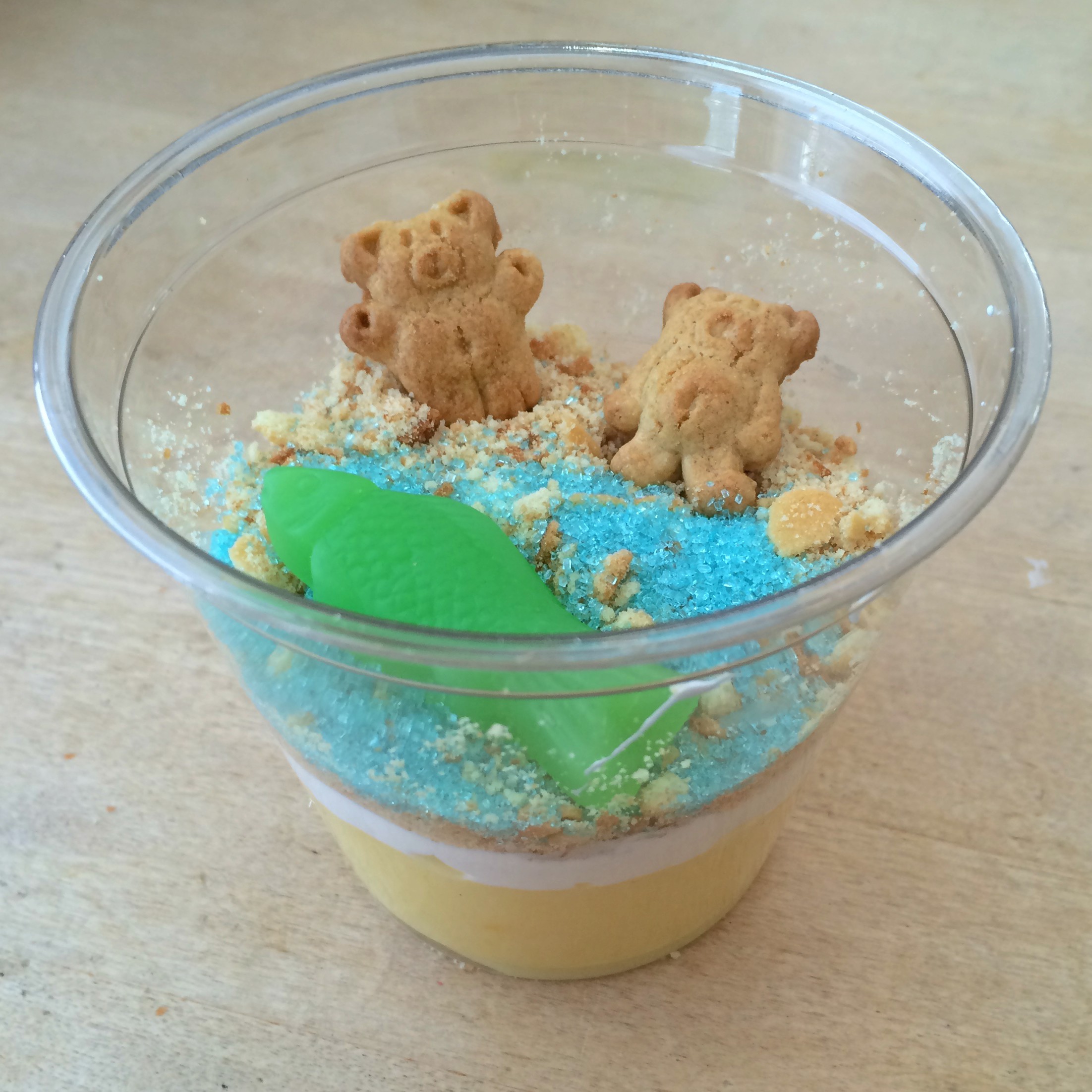 Sandy Beach Pudding Cups