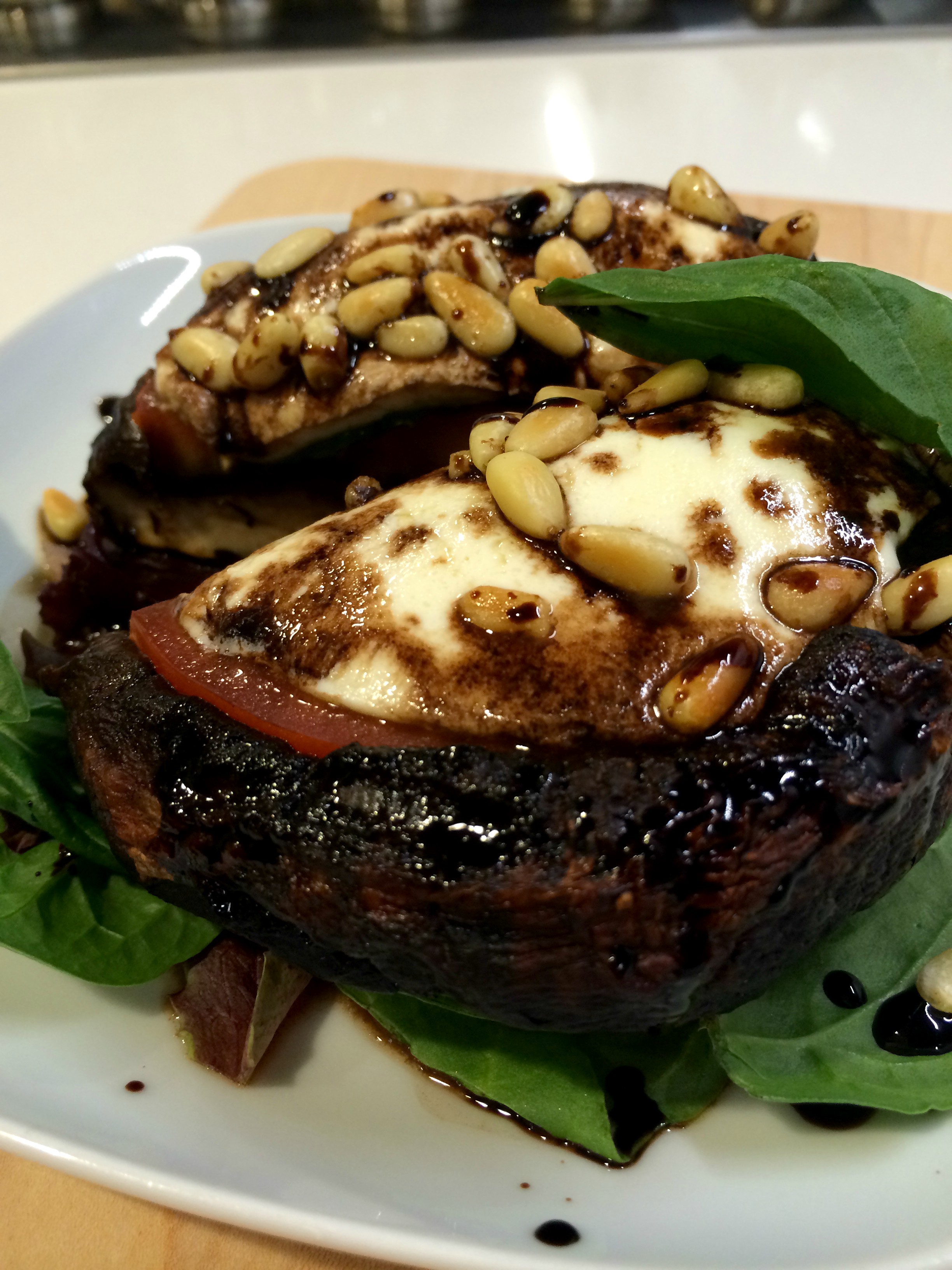 Caprese Mushrooms