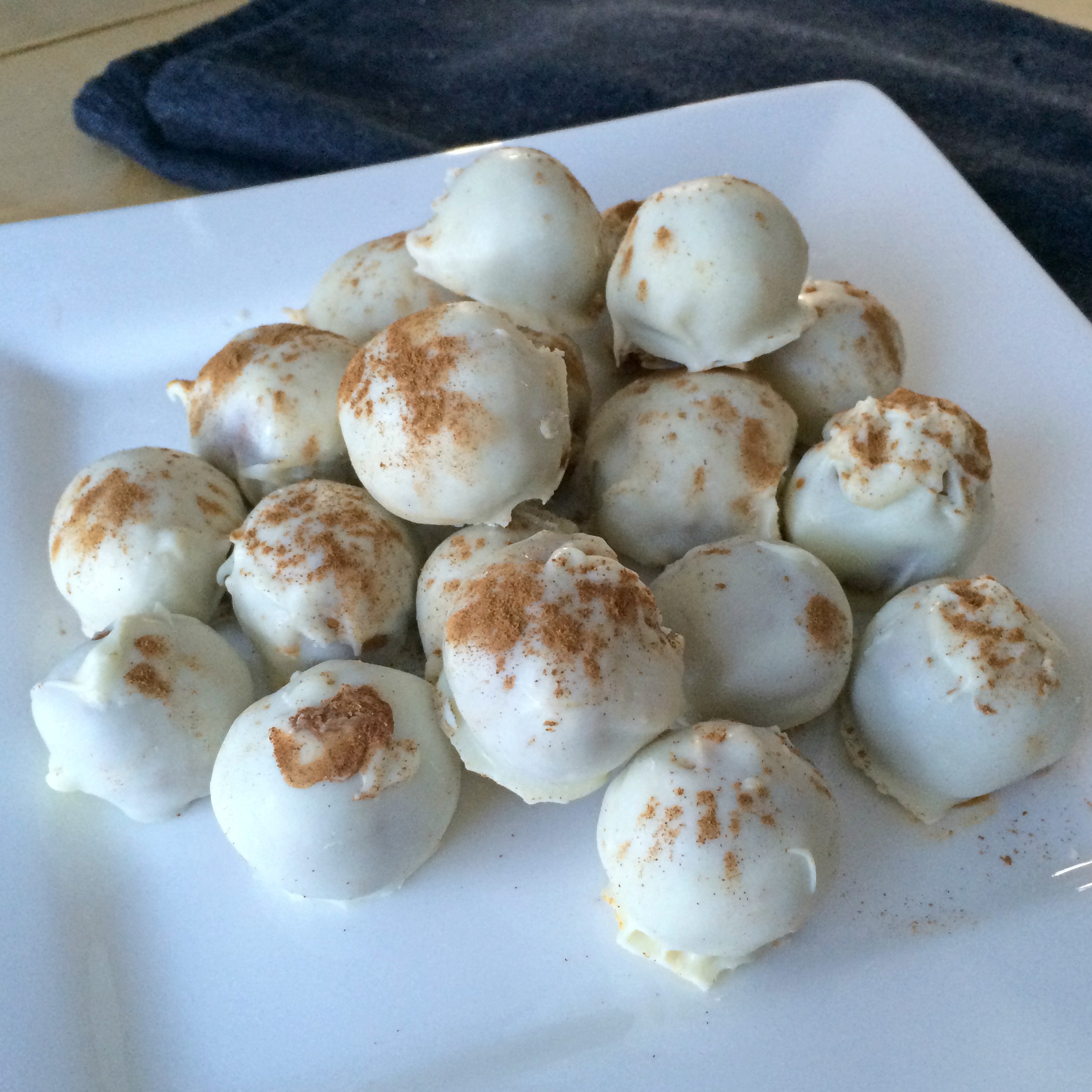 Pumpkin White Chocolate Truffles