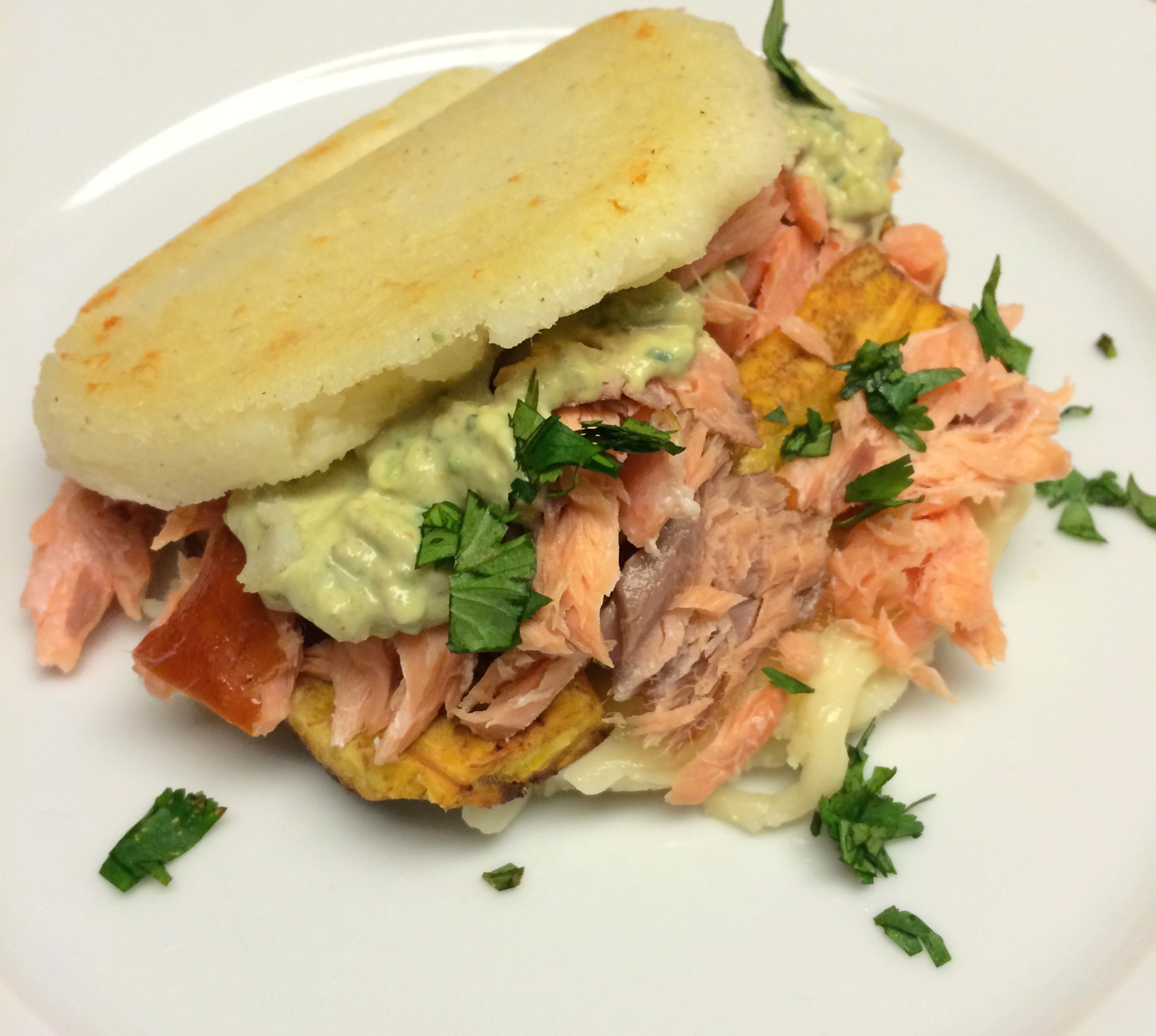 Arepas with Smoked Salmon and Avocado