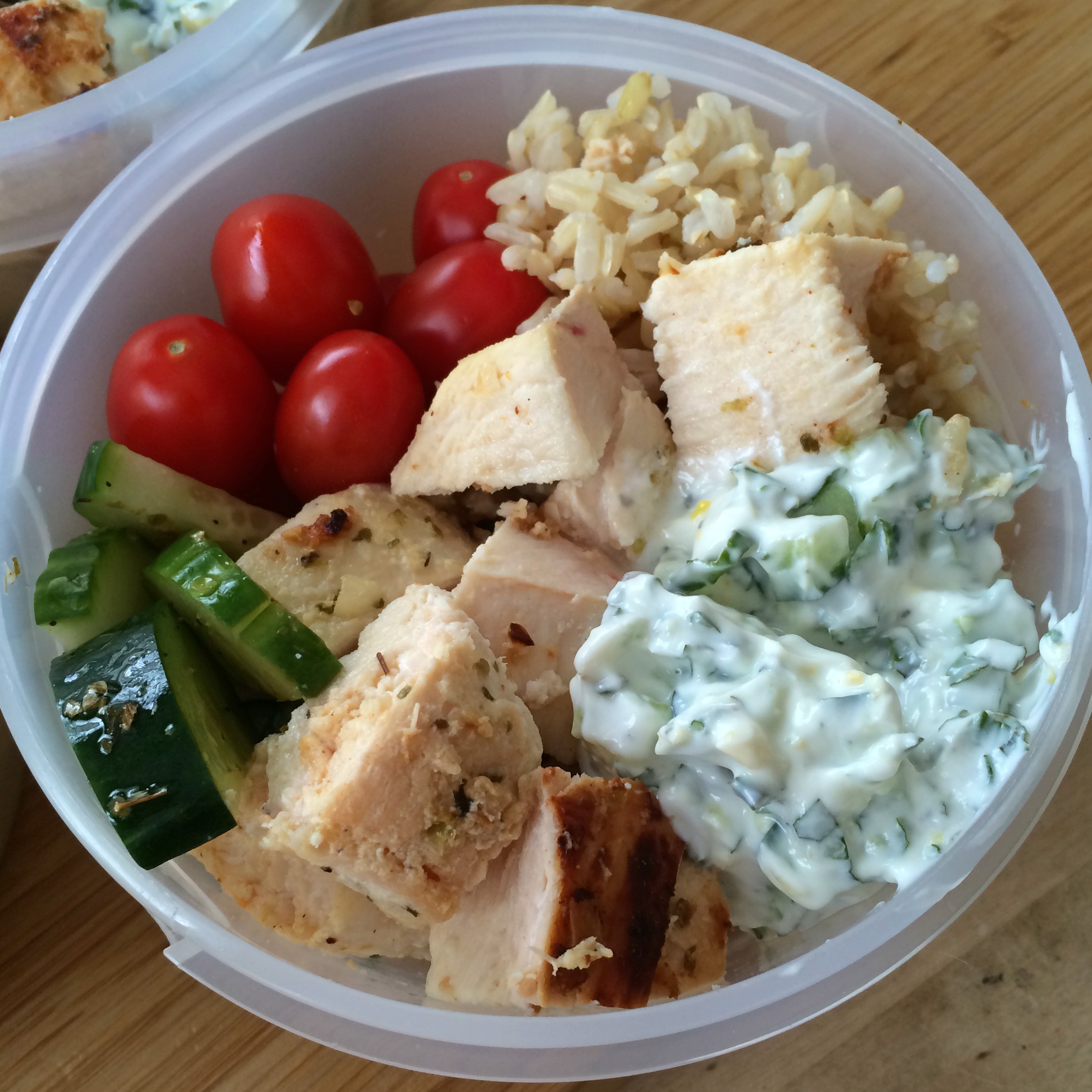 Greek Chicken Lunch Bowls