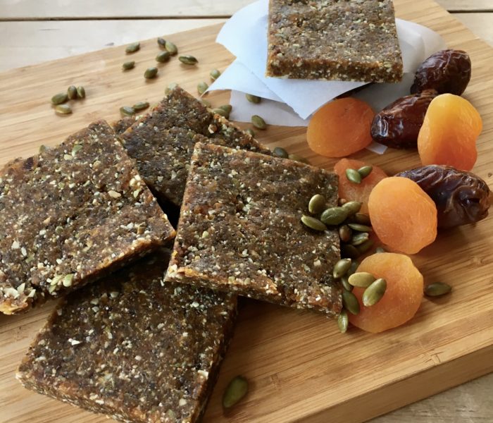 Apricot Coconut Chia Energy Bars