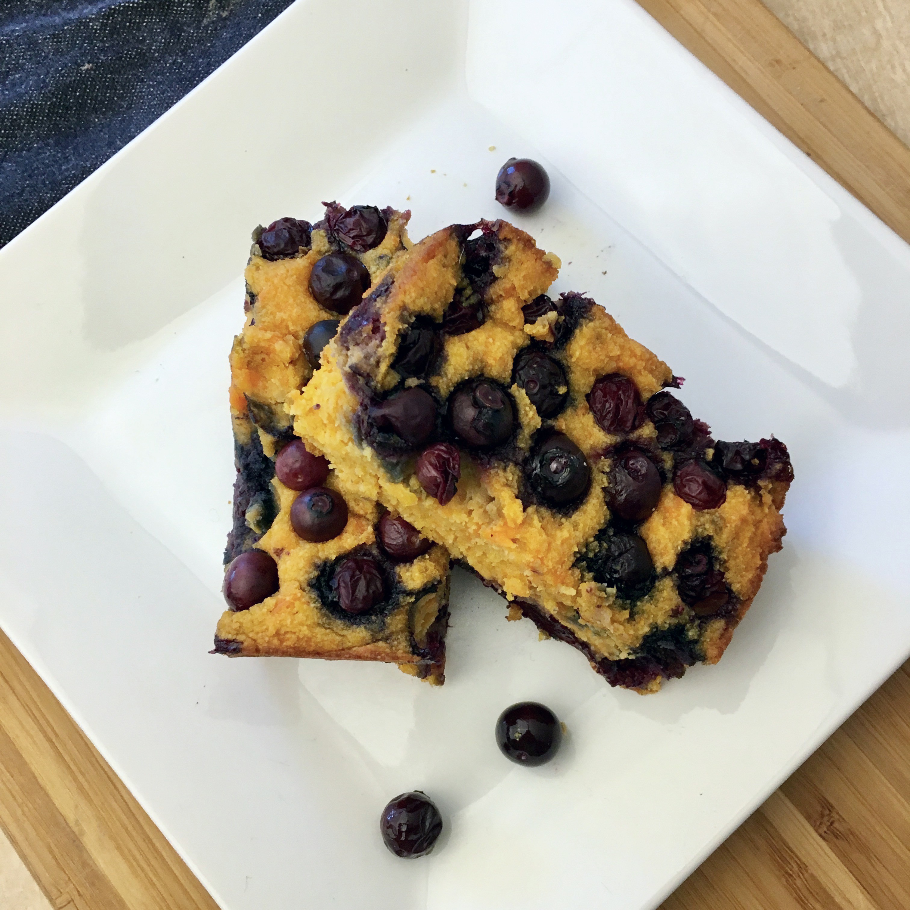 Blueberry Sweet Potato Breakfast Bars