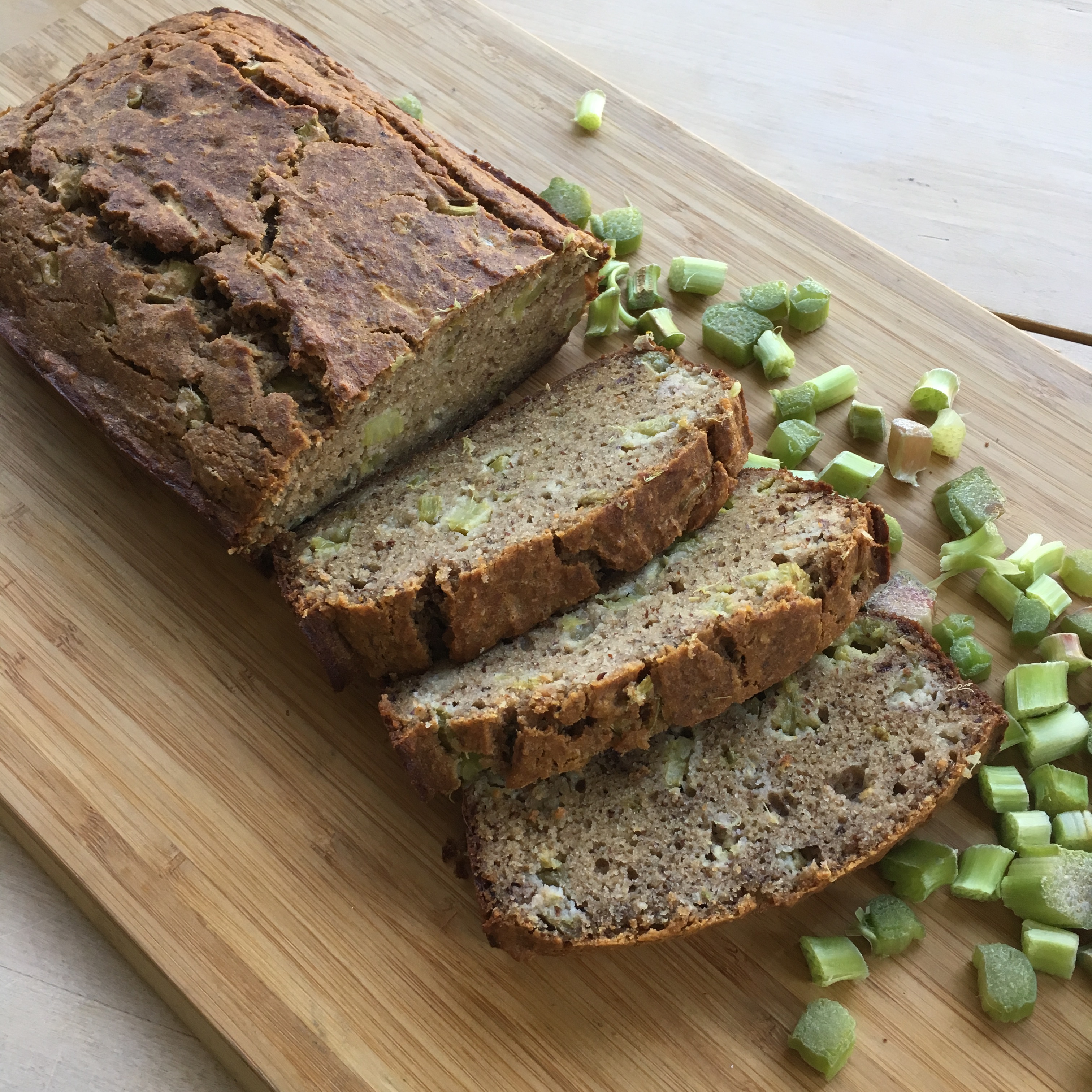 Rhubarb Banana Bread (GF)