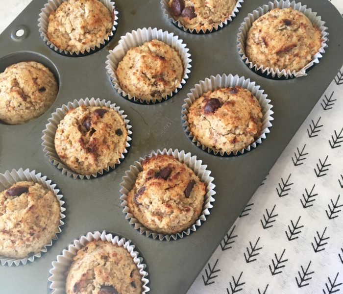 Banana Almond Meal Muffins