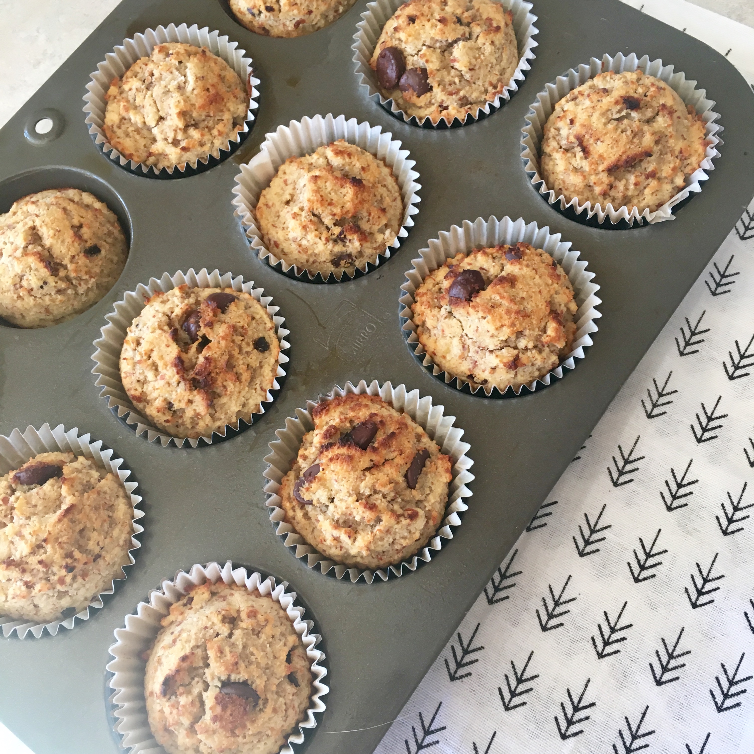 Banana Almond Meal Muffins