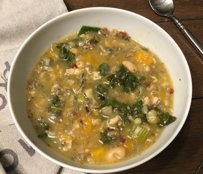 Crock-Pot Chicken, Vegetable and Wild Rice Soup
