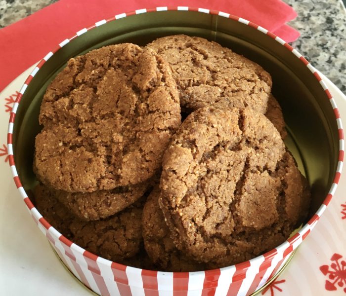 Soft Baked Gingersnap Cookies (GF)