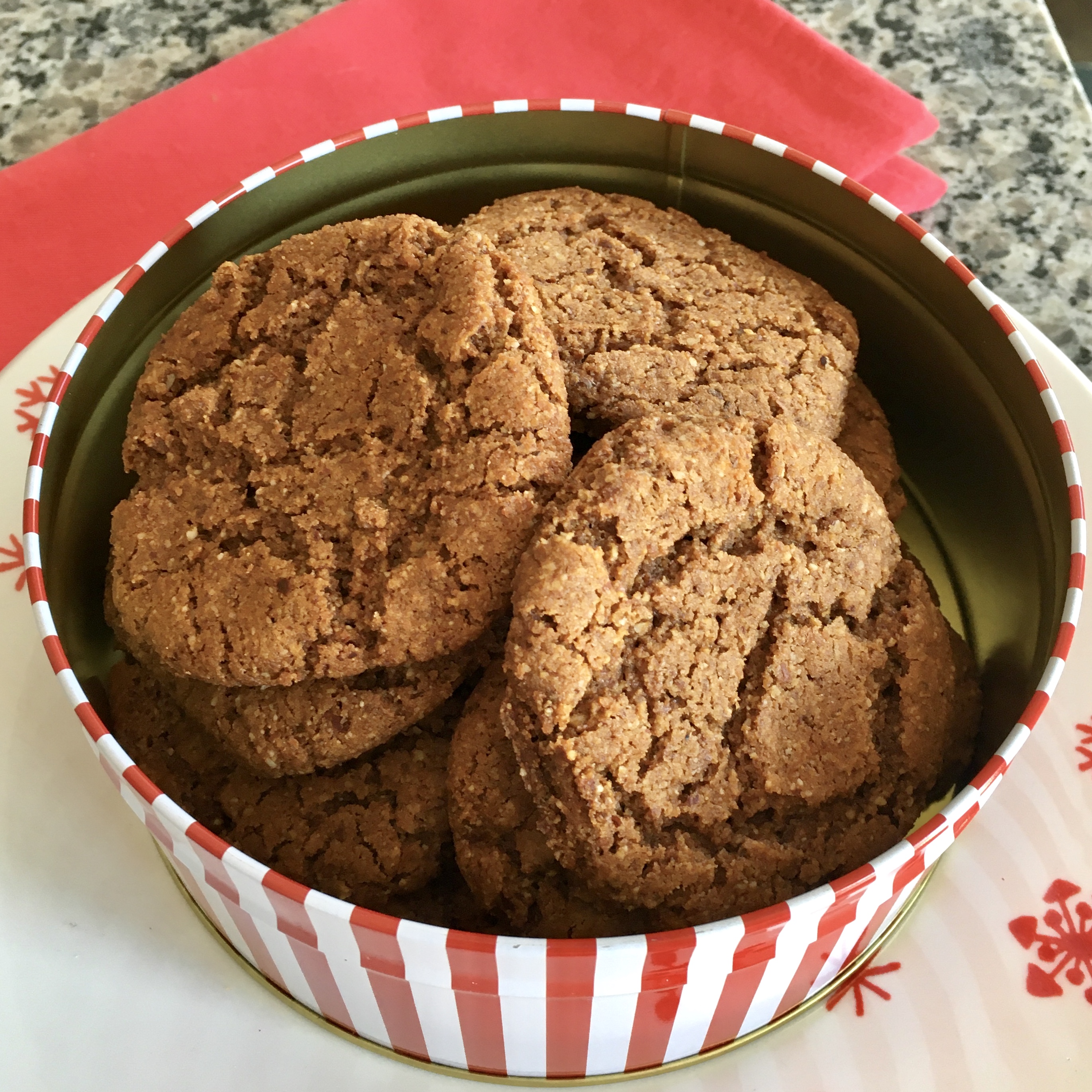 Soft Baked Gingersnap Cookies (GF)
