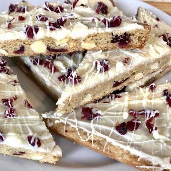 Cranberry Orange Bliss Bars