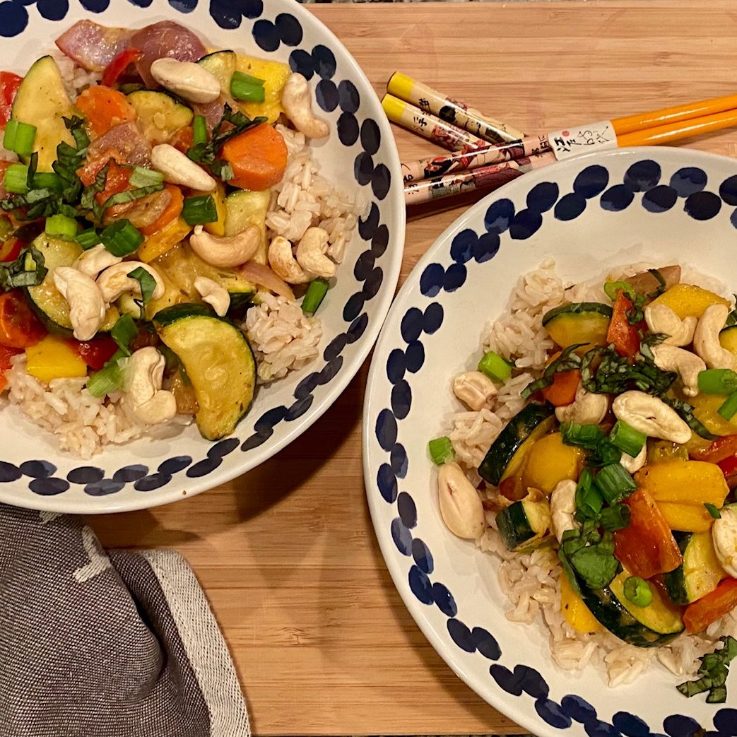 Kevin’s Thai Coconut Vegetable Stir Fry