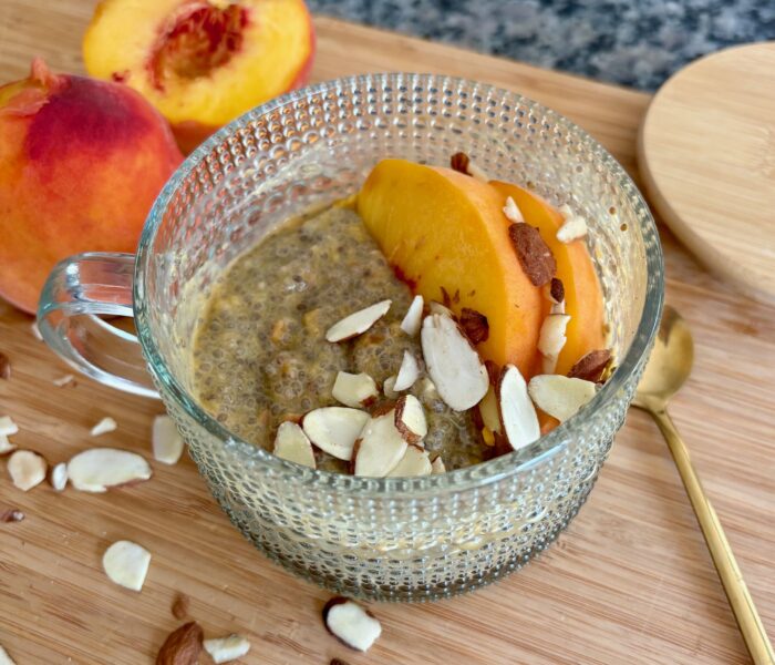 Peach Chia Seed Pudding