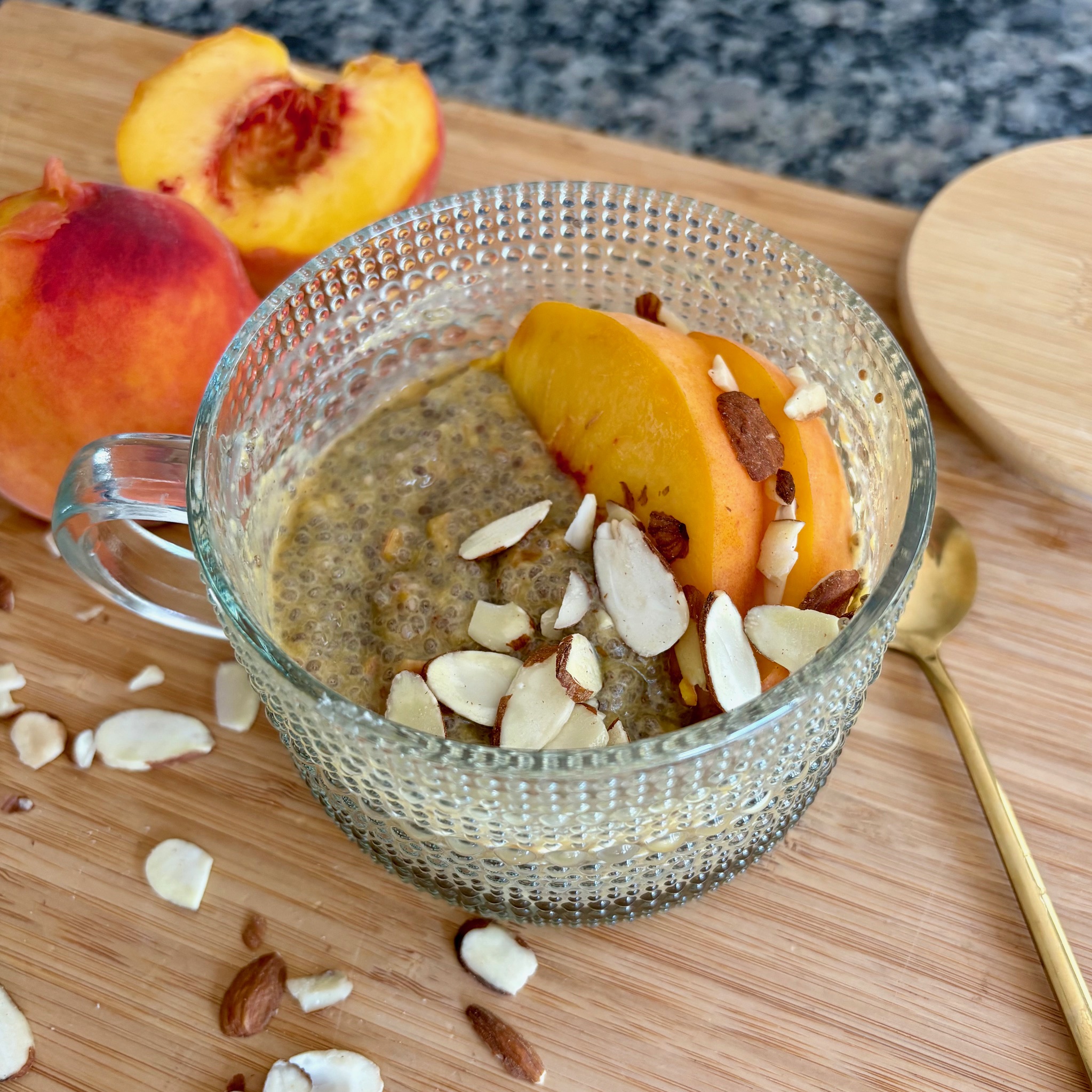 Peach Chia Seed Pudding